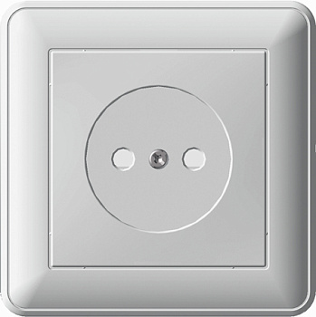 Systeme Electric Wessen 59 Беж Розетка б/з (в сборе, с рамкой)