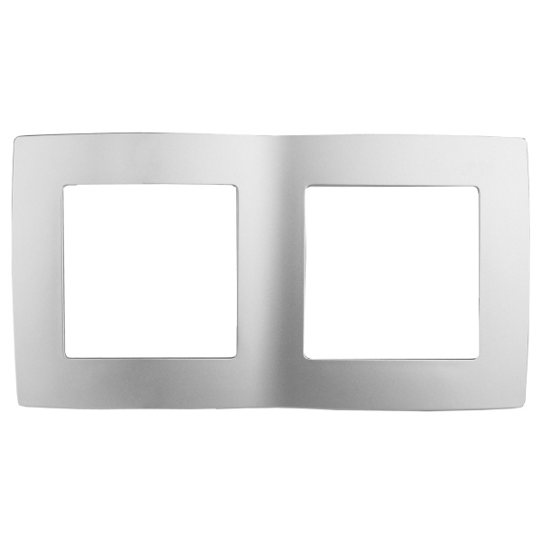 ЭРА 12-5002-03 Алюминий Рамка на 2 поста, 12