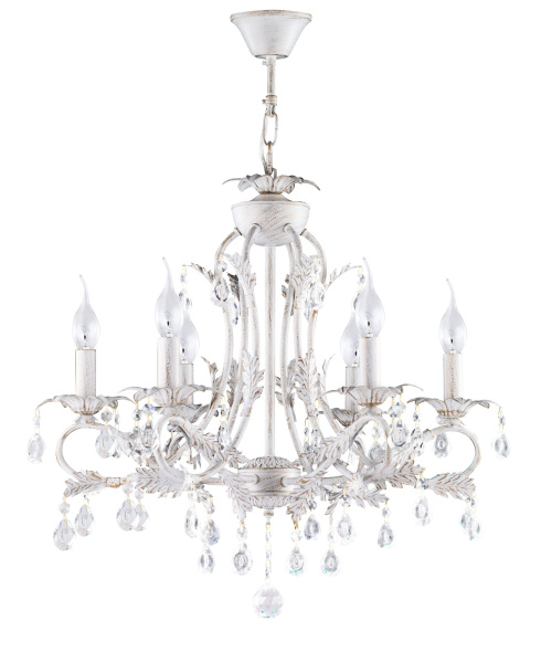 Купить Freya Floristic Dezi Белый с Золотом Люстра E14 60W FR3040-PL-06-WG