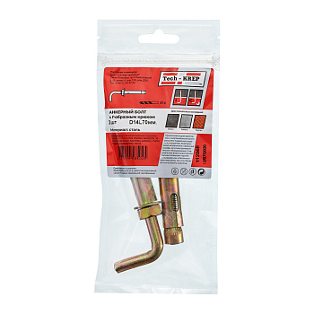 Tech-Krep Анкерный болт с Г-обр. крюком HL 14x70 (2 шт) - пакет 112568