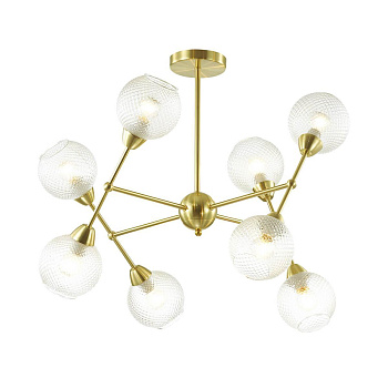 Lumion 3752/8C LN19 048 матовое золото Люстра на штанге E14  8*40W 220V EVERLY Lumion 3752/8C LN19 048 матовое золото Люстра на штанге E14  8*40W 220V EVERLY