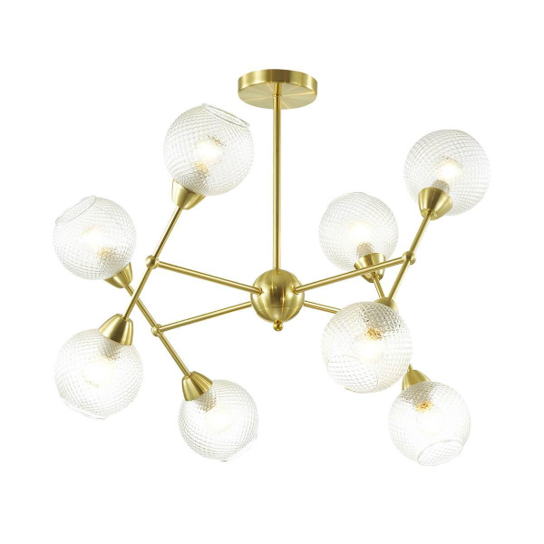 Lumion 3752/8C LN19 048 матовое золото Люстра на штанге E14  8*40W 220V EVERLY Lumion 3752/8C LN19 048 матовое золото Люстра на штанге E14  8*40W 220V EVERLY