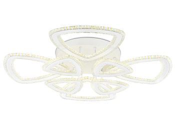 Ambrella Светильник светодиодный потолочный управляемый FA8863/4+4 WH белый 182W  3000K+6400K/3000K/6400K/4200K+4200K 740*740*130 (ПДУ РАДИО 2.4G)