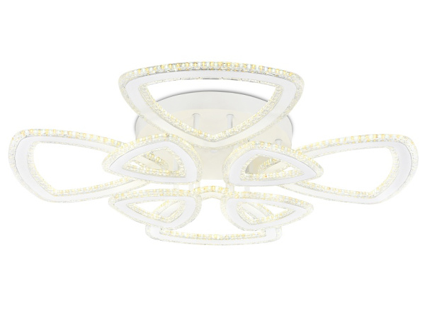 Ambrella Светильник светодиодный потолочный управляемый FA8863/4+4 WH белый 182W  3000K+6400K/3000K/6400K/4200K+4200K 740*740*130 (ПДУ РАДИО 2.4G)