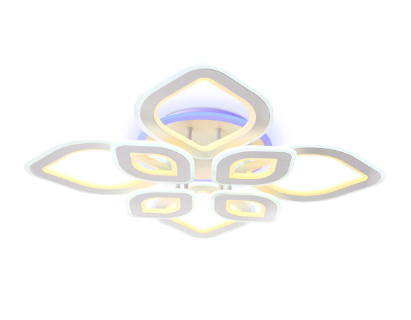 Ambrella Потолочный светодиодный светильник с пультом FA8844/4+4 WH белый 3000K/4200K/6400K 190W 770*770*120 (ПДУ РАДИО 2.4G)