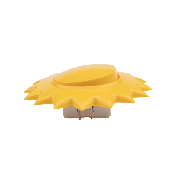 Купить Kranz Выключатель одноклавишный HAPPY с/у, Солнце, желтый KR-78-0617