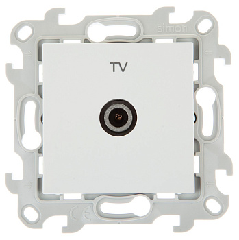 Simon 24 Белая Розетка TV оконечная 2450476-030