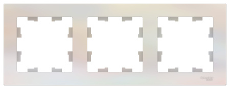 Купить Systeme Electric AtlasDesign Жемчуг Рамка 3-ая, универсальная