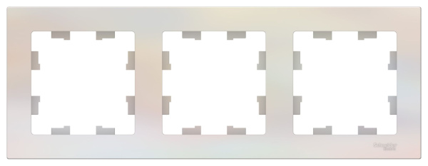 Купить Systeme Electric AtlasDesign Жемчуг Рамка 3-ая, универсальная