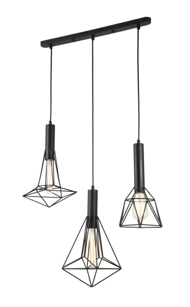 Купить Maytoni Loft Spider Черный Подвес 3xE27 60W T021-03-B