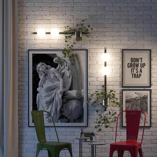 Купить Odeon Light 4681/2W ODL20 625 черный/белый Настенный светильник E14 2*40W 220V FLOWER