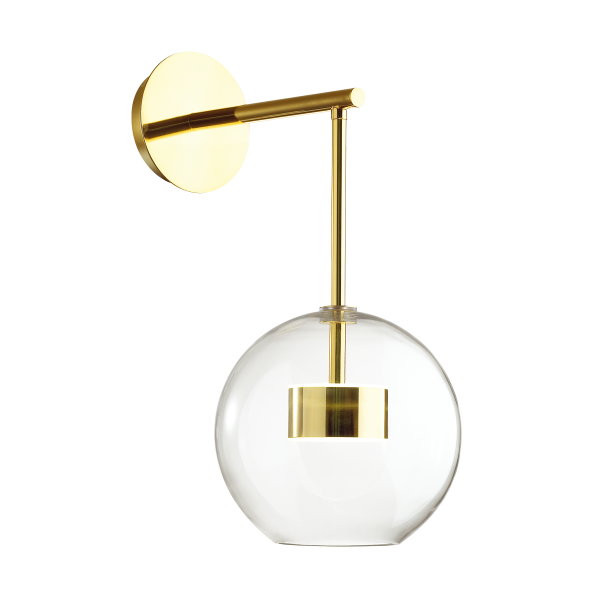Купить Odeon Light 4640/12WL L-VISION ODL21 15 золотой/прозрачный Бра с выкл LED 12W 4000K BUBBLES BUBBLES