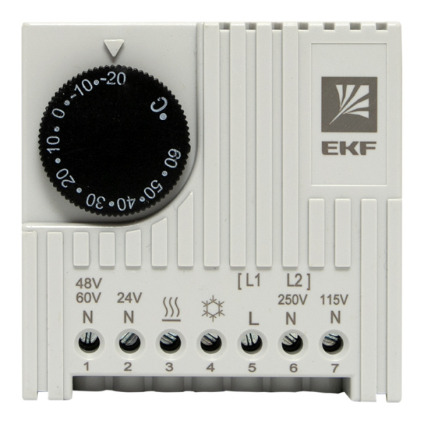 Купить EKF PROxima Термостат NO/NC (охлаждение/обогрев) на DIN-рейку 5-10A 230В IP20