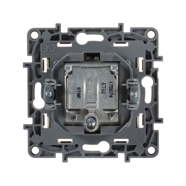 Купить Legrand Etika Слоновая кость Розетка TV/SAT 2-х кабельная 672357