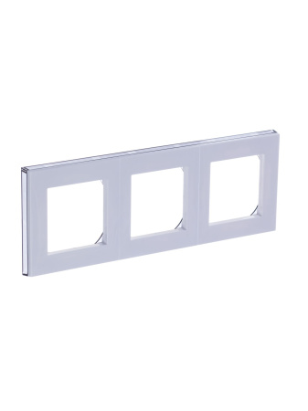 Купить ABB EPJ Levit белый / дымчатый чёрный Рамка 3 поста 2CHH015030A6062