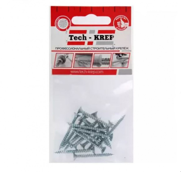 Купить Tech-Krep Саморез ШУц 4,0х40 пот. гол. (15 шт) - пакет 102430