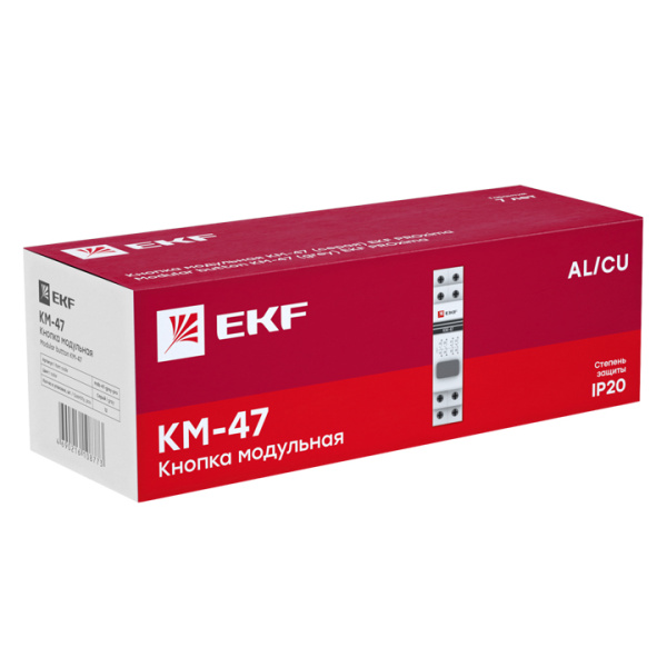 Купить EKF PROxima Кнопка модульная КМ-47 (серая)