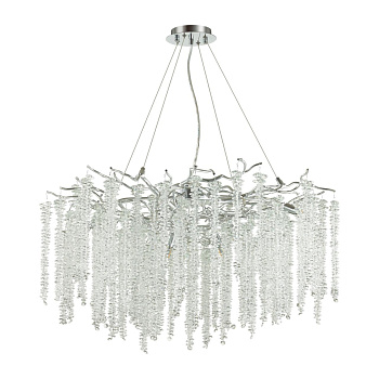 Odeon Light 5004/14 HALL ODL23 484 серебристый/прозрачный металл/хрусталь Люстра G9 14*40W BANCHE