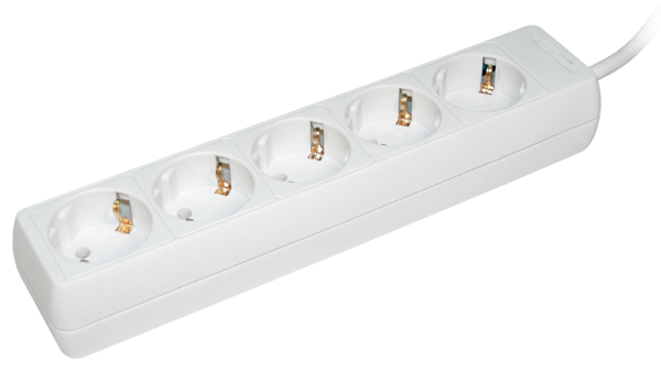 Купить IEK Удлинитель У05 5 мест 2Р+PЕ/3метра 3х1мм2 16А/250В