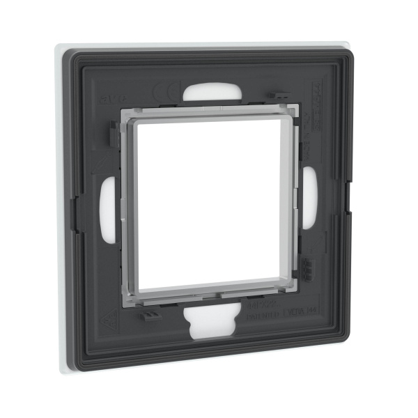 Купить DKC Рамка из натурального стекла, ,"Avanti", светло-серая, 1 пост (2 мод.)