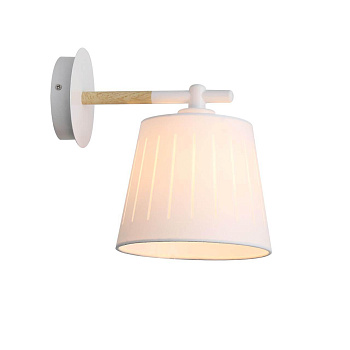 Evoluce SL375.501.01 Бра Белый, Светлое дерево/Белый E27 1*40W Evoluce SL375.501.01 Бра Белый, Светлое дерево/Белый E27 1*40W