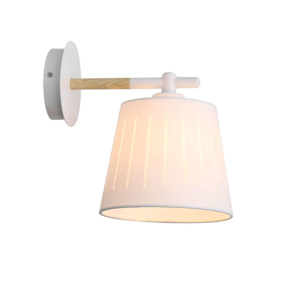 Evoluce SL375.501.01 Бра Белый, Светлое дерево/Белый E27 1*40W Evoluce SL375.501.01 Бра Белый, Светлое дерево/Белый E27 1*40W