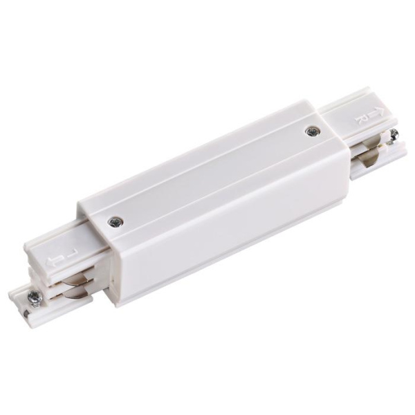 Novotech 135050 NT19 012 белый Соединитель с токопроводом прямой внешний для трехфазного шинопровода IP20 220