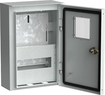 IEK TITAN Корпус металлический коттеджный ЩУРн-1/9 (370х250х135мм) У1 IP54