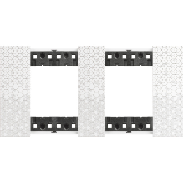 BT Living now Пиксель Рамка немецкий стандарт 2 поста (2+2 мод) KA4802M2MW