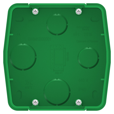 Купить Systeme Electric Blanca коробка внутр монтажная зеленая для силовых розеток