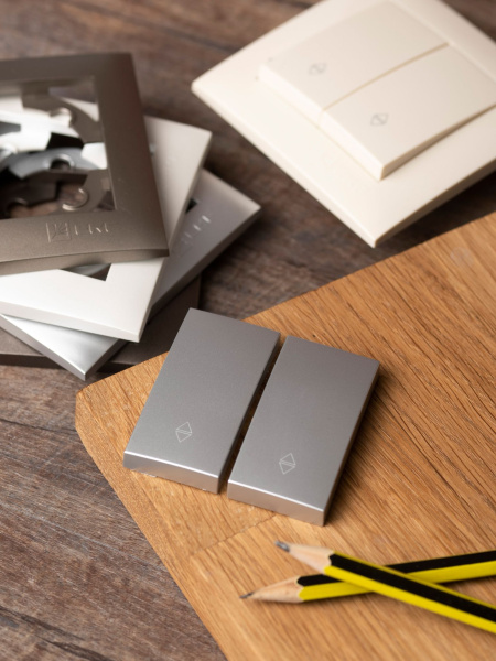 Купить EKF PROxima Валенсия лицевая панель выключателя 2-кл. проходного 10А сталь