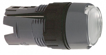 SE Головка кнопки круглая с подсветкой белая ZB6AW1