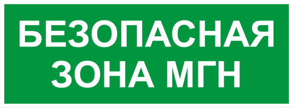 Самоклеящаяся этикетка ЭРА INFO-SSA-124 350х130мм Безопасная зона МГН SSA-101/DPA-301