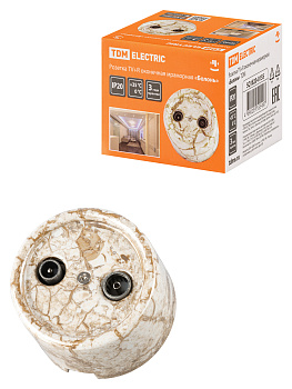 TDM Розетка TV+R оконечная мраморная «Болонь» SQ1820-0155