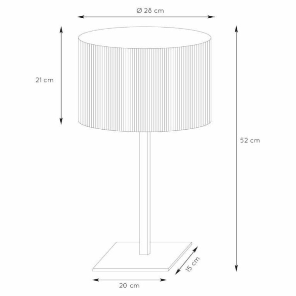 Купить Lucide MAGIUS Светлое дерево Настольная лампа 03529/81/30
