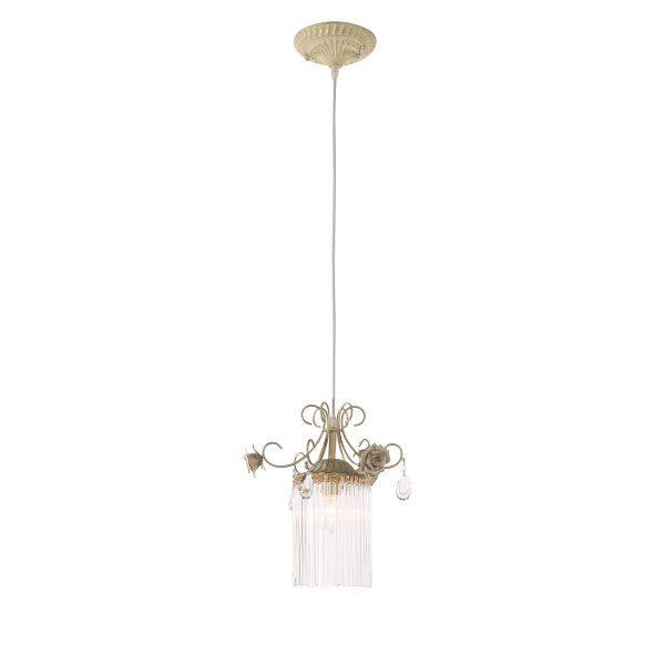 ST LUCE SL425.503.01 Подвес  Белый/Прозрачный E14 1*40W