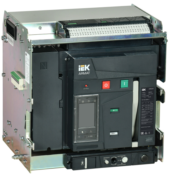 IEK ARMAT Автоматический выключатель воздушный выдвижного исполнения 4P B 85кА 630А TT с акс.