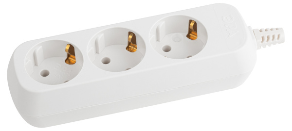 ЭРА Колодка KX-3e 3 розетки с зазeмлением