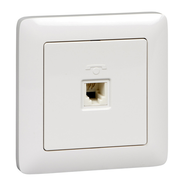 Купить Systeme Electric ХИТ С/У Розетка телефонная RJ11, белый