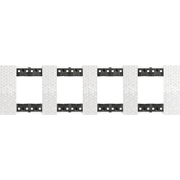 BT Living now Пиксель Рамка немецкий стандарт 4 поста (2+2+2+2 мод) KA4802M4MW