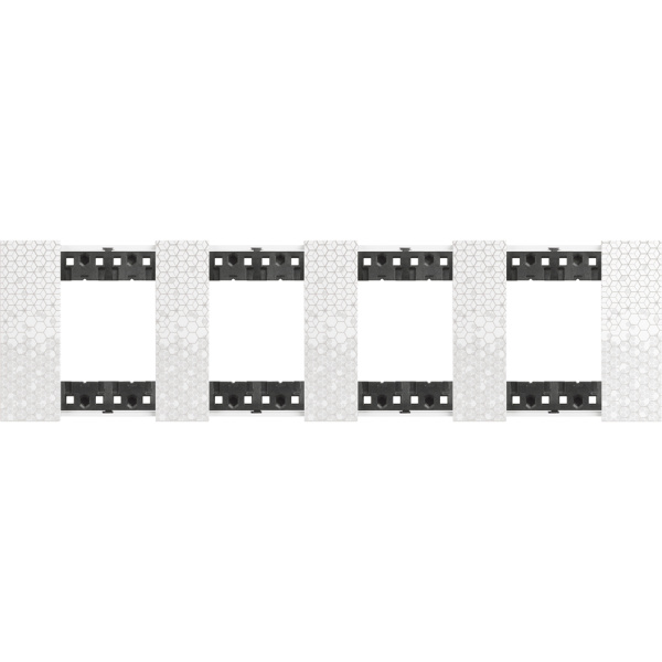 BT Living now Пиксель Рамка немецкий стандарт 4 поста (2+2+2+2 мод) KA4802M4MW