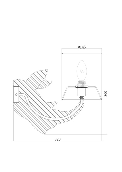 Купить Maytoni Table & Floor Nashorn Белый Бра MOD470WL-01W
