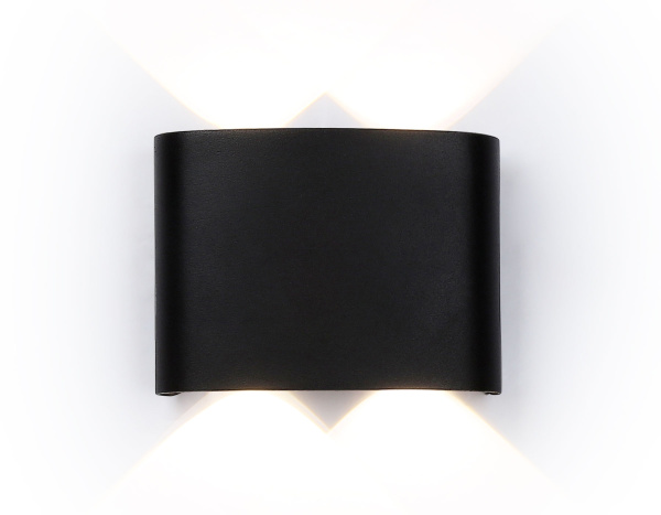 Ambrella Светильник светодиодный уличный настенный архитектурный ST4452/4 BK черный IP65 LED 4200K 4W 106*80*37