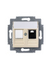 Купить ABB EPJ Levit слоновая кость / белый Розетка компьютерная RJ45 кат,5e+заглуш,, слоновая кость 2CHH295117A6017