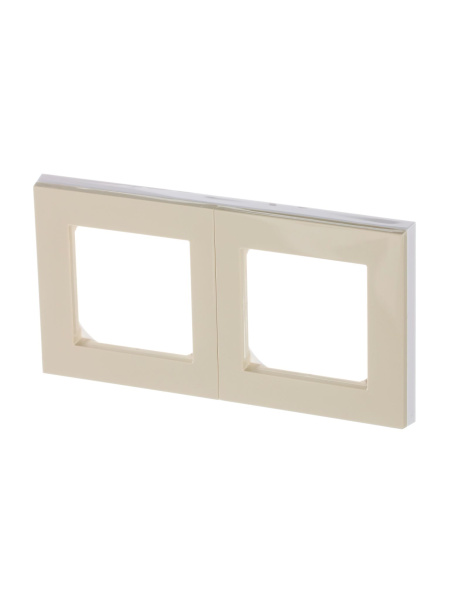 Купить ABB EPJ Levit слоновая кость / белый Рамка 2 поста 2CHH015020A6017