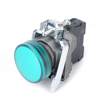 Systeme Electric Сигнальная лампа в сборе модульная 22 мм зеленая 230-240В АС