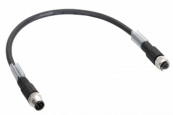 SE Шина ТМ7, прямой M12-B 4pin, Male-Female, 10м TCSXCN1M1F10E