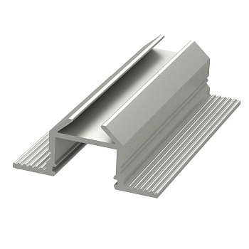 Алюминиевый анодированный профиль врезной уголовой (3м) Подходит для линеек шириной 8 и 10мм 146-001