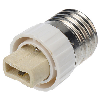 Переходник Е27 гибкий, 300 мм, индивидуальный пакет,белый Rexant 11-8858