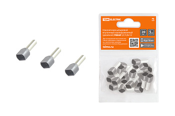 TDM Наконечник штыревой втулочный изолированный (двойной) НШвИ (2) 4,0х12 (20шт) SQ0568-0057